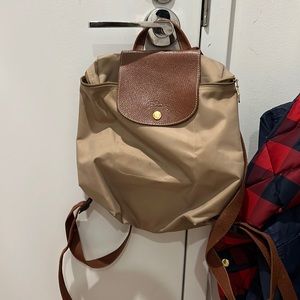 Longchamp le pliage backpack - beige